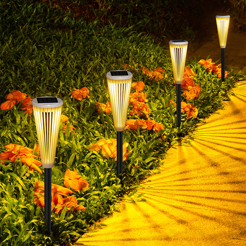 SunlitPath Solar-Wegleuchten – Wetterfeste LED-Gartenbeleuchtung mit warmweißem & kaltweißem Licht und langer Leuchtdauer