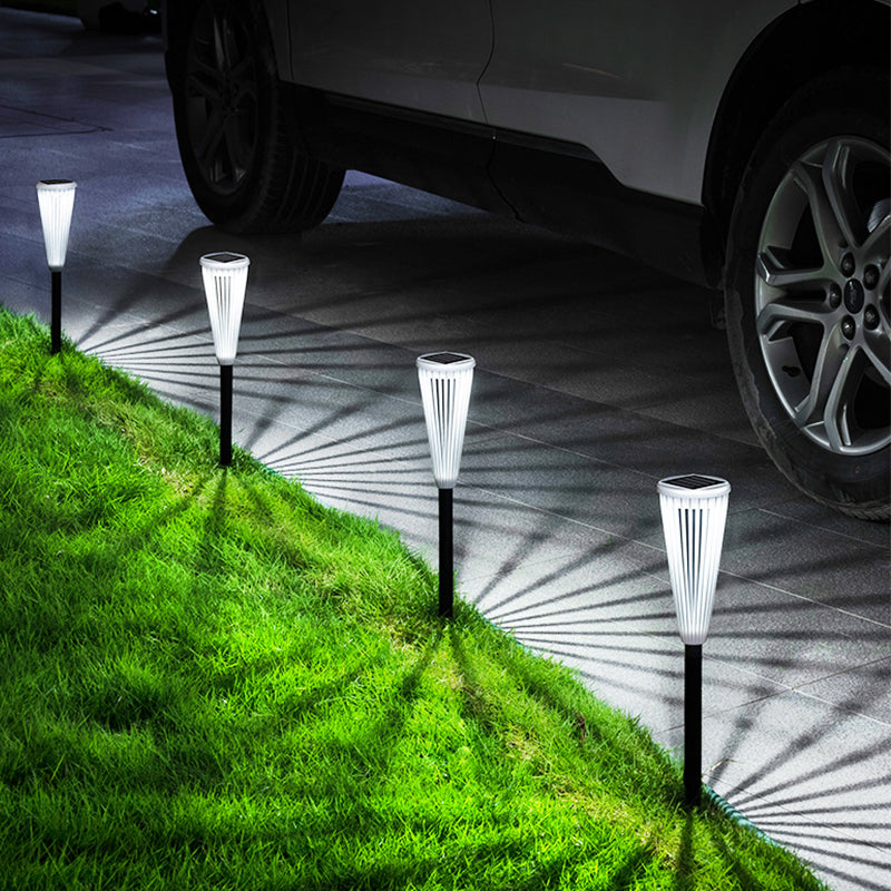 SunlitPath Solar-Wegleuchten – Wetterfeste LED-Gartenbeleuchtung mit warmweißem & kaltweißem Licht und langer Leuchtdauer