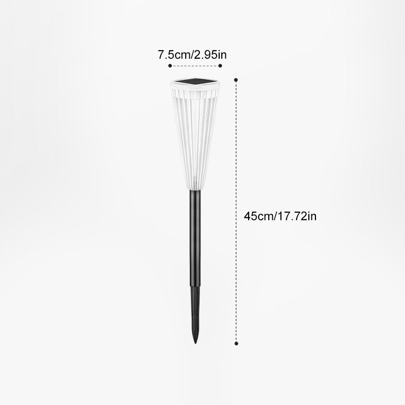 SunlitPath Solar-Wegleuchten – Wetterfeste LED-Gartenbeleuchtung mit warmweißem & kaltweißem Licht und langer Leuchtdauer