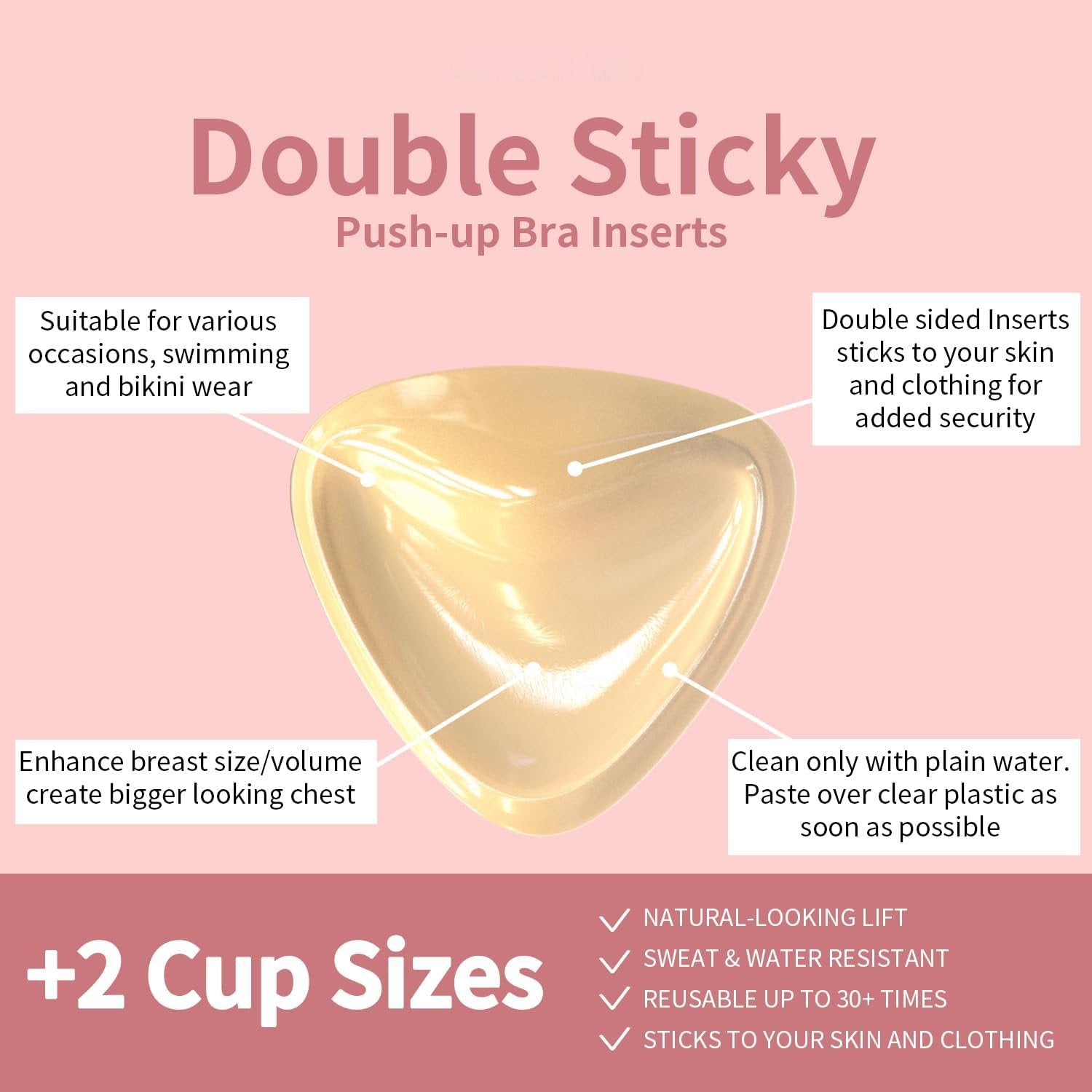 PushPad™ – Unsichtbare Lift-Einlagen, selbstklebend & wiederverwendbar [50% Rabatt]