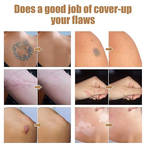DermaVeil™ – Wasserfeste Abdeckung für Tattoos & Narben mit natürlichem Finish [1 + 1 Gratis]