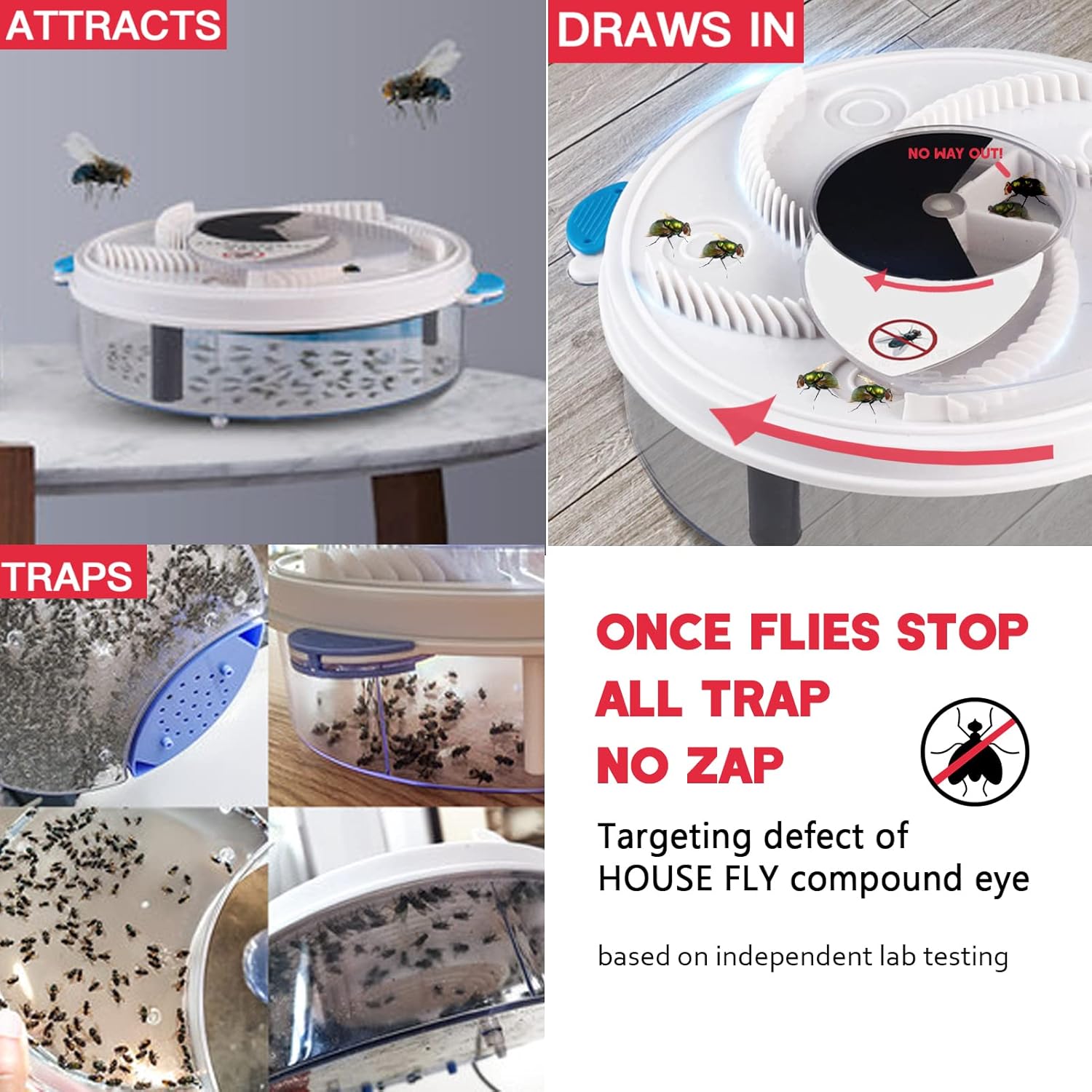 FlyAway™ - Geräuschlose, chemiefreie Fliegengiftkontrolle zu jeder Zeit  [50% Rabatt]