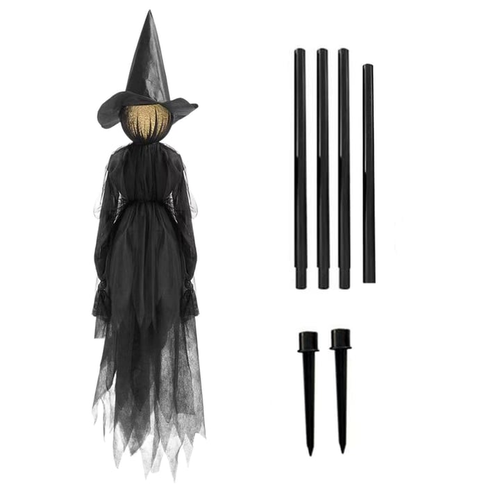 Halloween Hexengarten-Stecker – Wasserdekor für den Außenbereich
