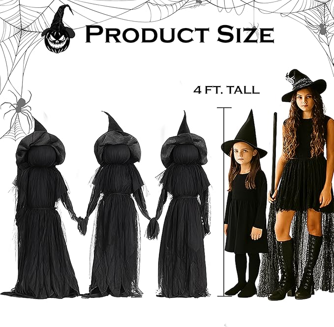 Halloween Hexengarten-Stecker – Wasserdekor für den Außenbereich