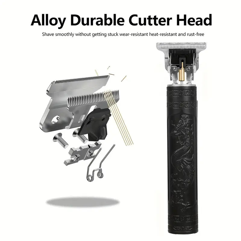 GroomMaster Pro Bart- & Haarschneider Set – Kabellos, wasserdicht & USB-aufladbar mit LED Display