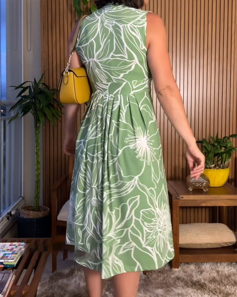 50% Rabatt | Linda™ - Ärmelloses Kleid mit V-Ausschnitt