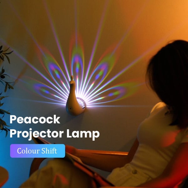 50% Rabatt | GlowFeather™ - Pfauen LED Projektionslicht