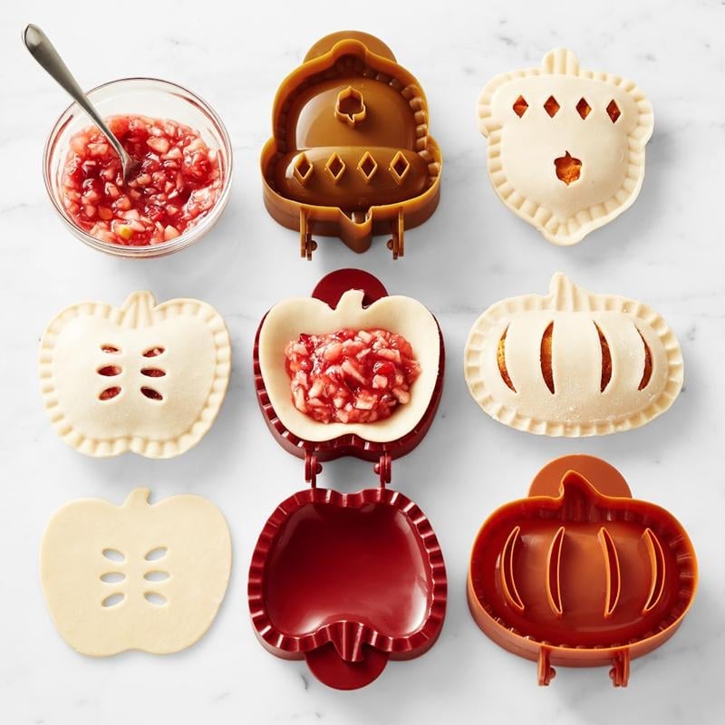 Set saisonaler Hand Pie Formen – Klappbare Kunststoffformen für einfaches Backen