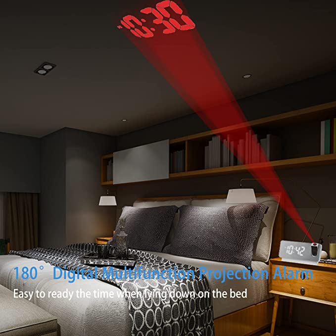 LedDisplay™ - Projektionswecker mit Spiegelanzeige und großem LED-Display [50% Rabatt]