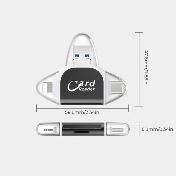 MultiPort™ – 4-in-1 Universal-Multiport SD/TF-Kartenleser | 50% Rabatt