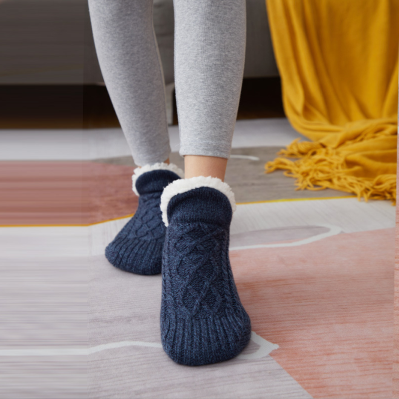 CozyFeet™ – Luxuriöse, wärmende Pantoffelsocken, die deine Füße sanft umarmen [50% Rabatt]