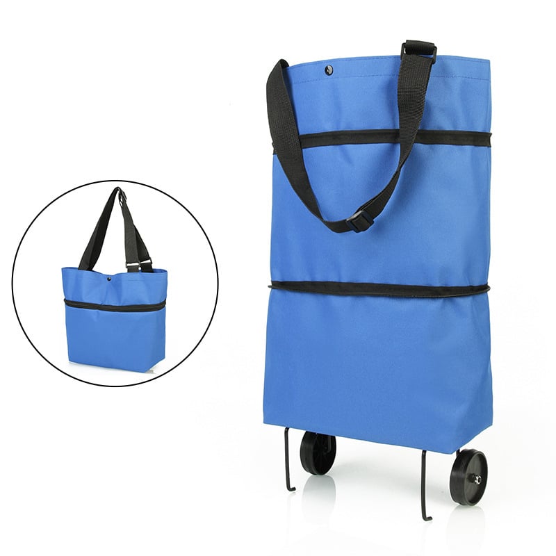 TravelBag™ - 2-in-1 Einkaufswagentasche / Faltbare grüne Tasche [50% Rabatt]