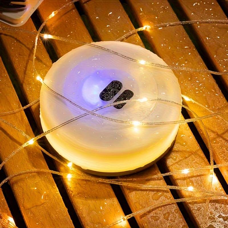 Outdoor LED Lichterkette fürs Camping – Wasserdicht & Akku-betrieben
