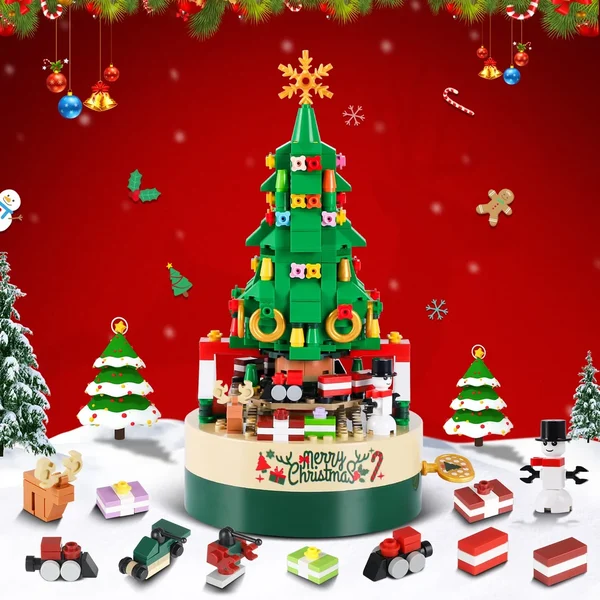 MelodyTree DIY Weihnachtsbaum-Set – Musik, Bausteine & Geschenkidee
