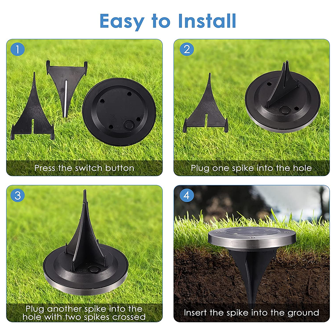 SolarSpot™ - Dekorative Solarlampe für Gehwege im Freien [2 + 2 Gratis]