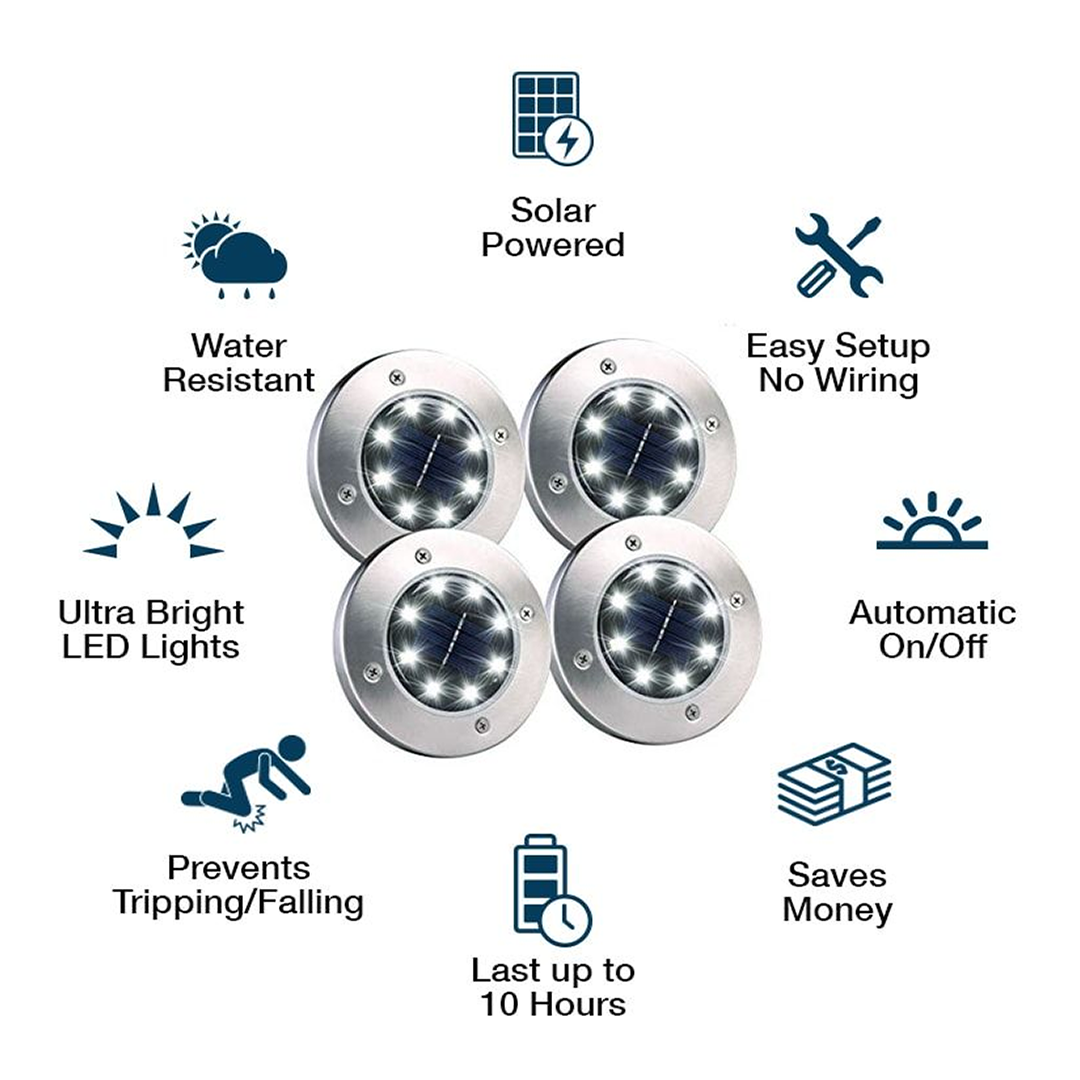 SolarSpot™ - Dekorative Solarlampe für Gehwege im Freien [2 + 2 Gratis]