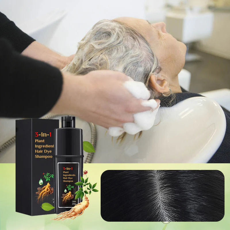HerbiShine™ – Natürliches 3-in-1 Haarfärbeshampoo | 1 + 1 Gratis