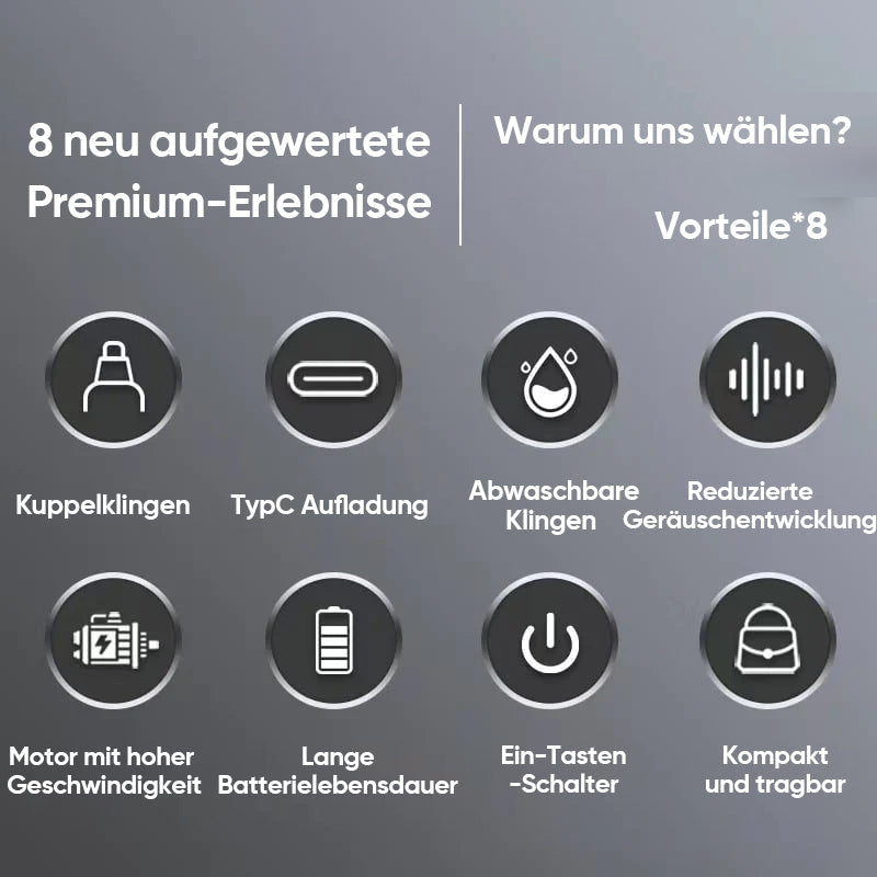 TrimEasy™ – Tragbarer Nasenhaartrimmer für präzises Styling überall [50 % Rabatt]