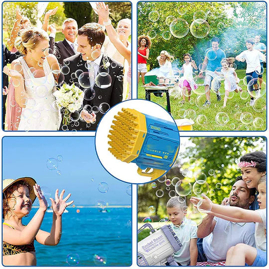 BubbleBlast™ – Ultimative Seifenblasenpistole für Endlosen Spaß | 50% Rabatt