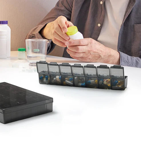 PillStorage™ – Sicherer Pillen-Organizer für den täglichen Gebrauch | 50% Rabatt
