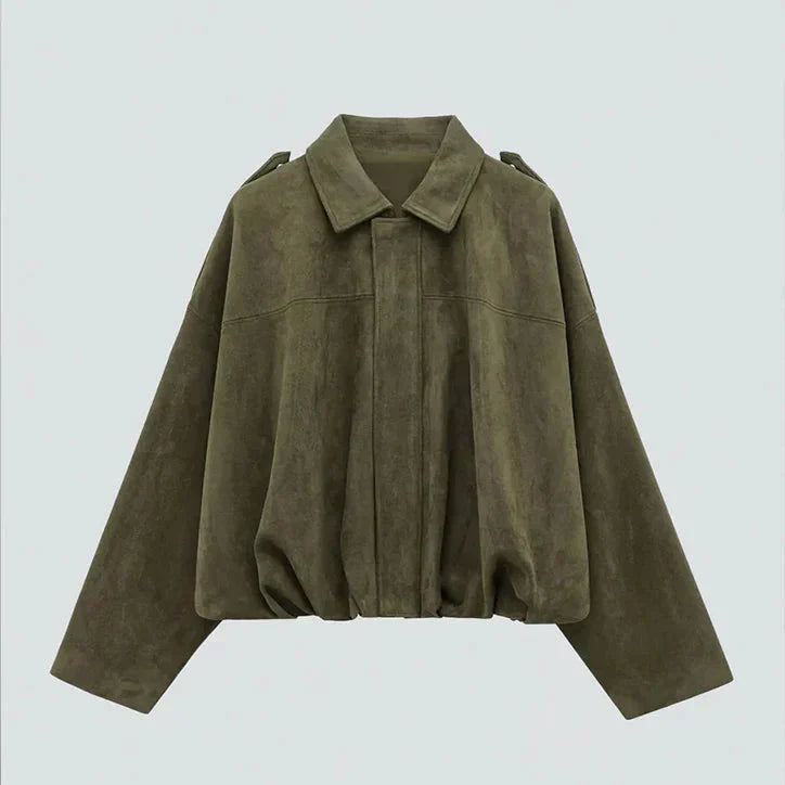 Meike™ – Weiche Wildlederoptik, voll gefüttert & stylisch modisch in Khaki [50% Rabatt]