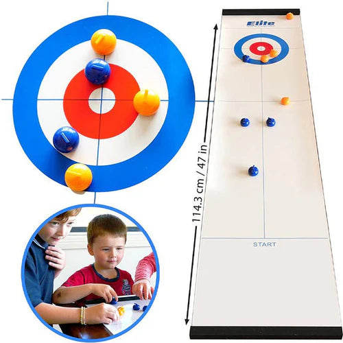 Curlium™ – Tragbares Curling-Tischspiel | 50% Rabatt