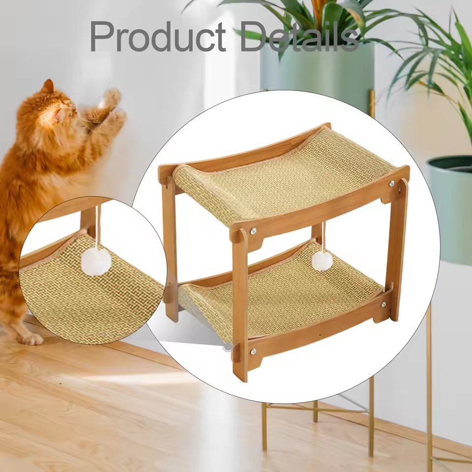 PawVilla™ – 2-stöckiger Katzenkratzbaum, luxuriöser Ruheplatz & stilvolles Kratzmöbel für Katzen [50 % Rabatt]