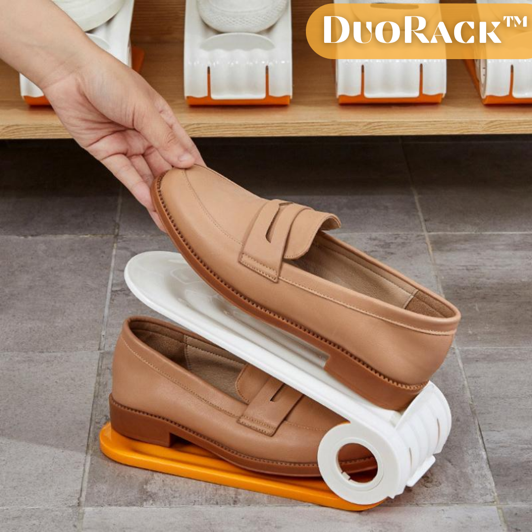 DuoRack™ - Doppellagiges Schuhregal [2 + 2 Gratis]