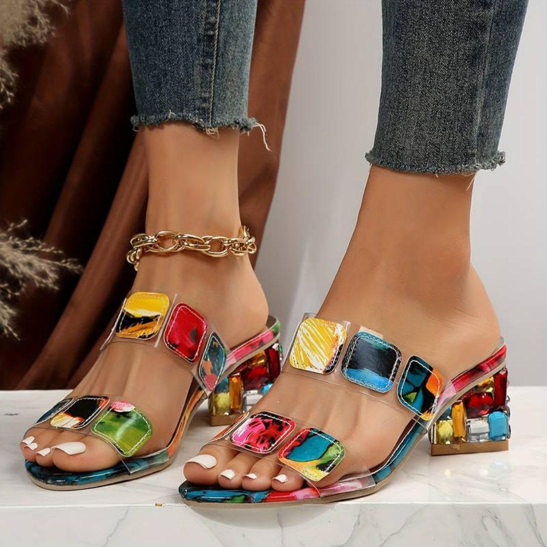 Bella™ – Stilvolle, Bequeme Sandalen mit Funkelnden Details [50% Rabatt]