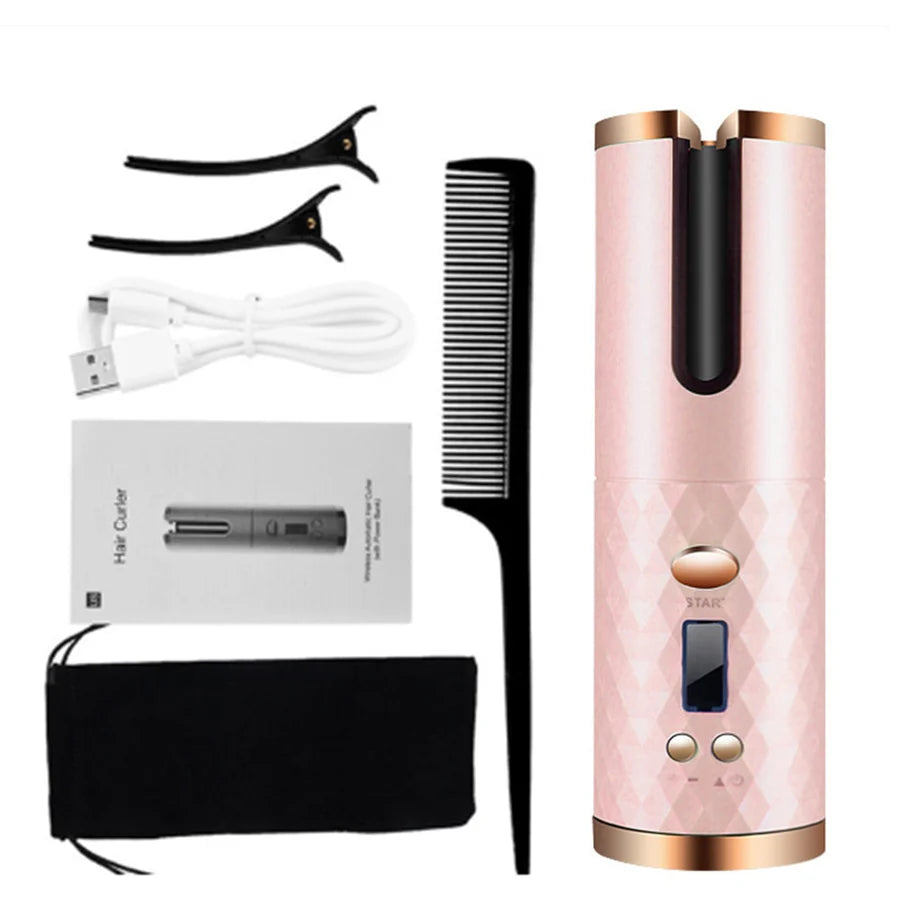 Twirluxe Kabelloser Lockenstab – Automatisch, Keramik, Haarschonend, Tragbar, Professionelles Styling
