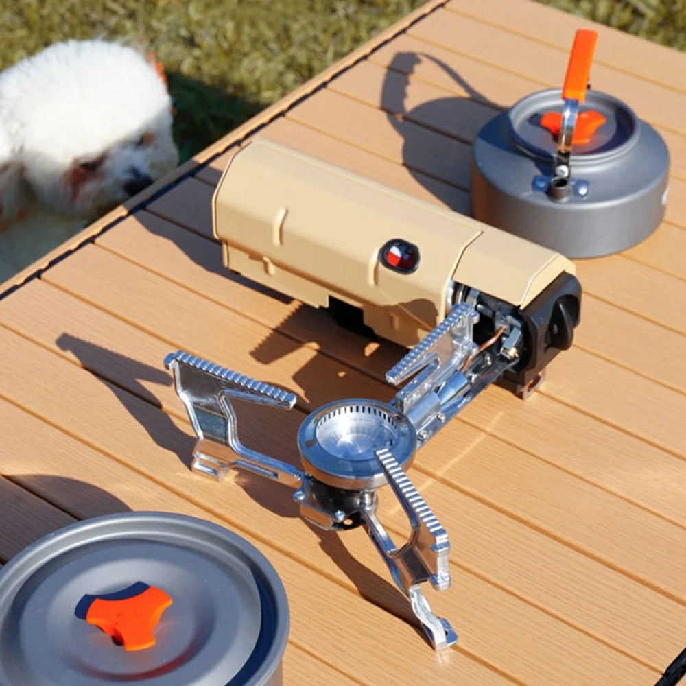 FlameFold™ – Kompakter, faltbarer Spyder-Gaskocher für Campingabenteuer [50 % Rabatt]