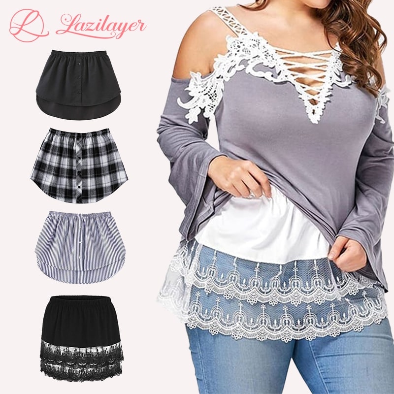 LaziLayer™ – Layering Shirt Extender für vielseitige Looks [50 % Rabatt]
