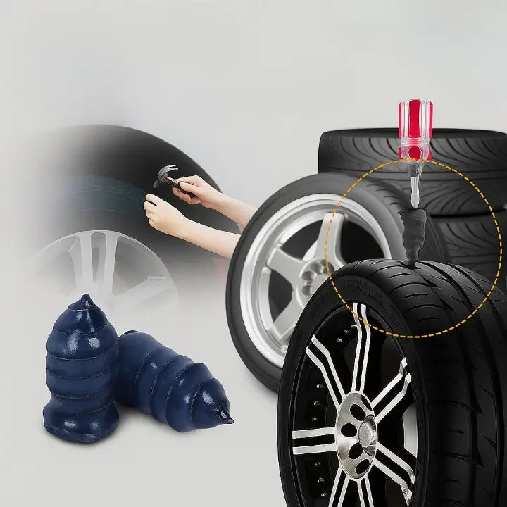 TireNail™ – Umfassendes Set zur schnellen Reparatur von Gummireifenpannen [20 + 20 Gratis]