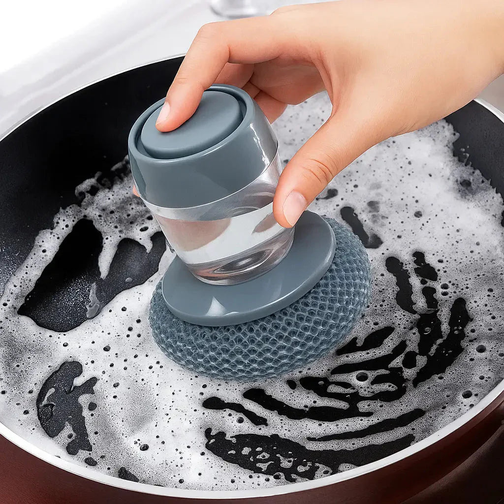 SoapBrush™ - Küchen-Spülbürste mit Seifenspender – Antibakteriell und schimmelresistent [1 + 1 Gratis]