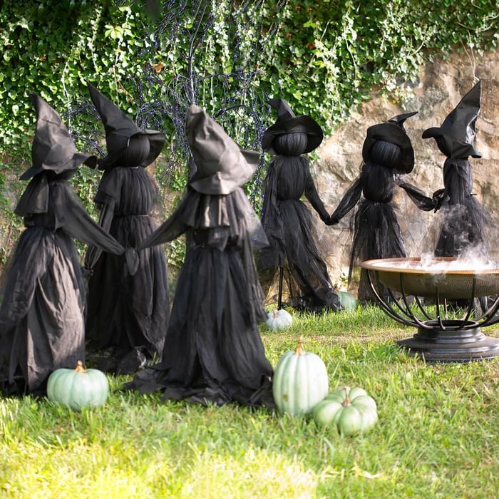 Halloween Hexengarten-Stecker – Wasserdekor für den Außenbereich