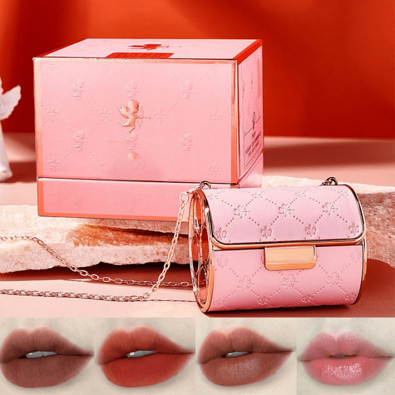 GlossBag™ - Samt-Matte Lippenstift-Set mit Kettenbeute [50% Rabatt]