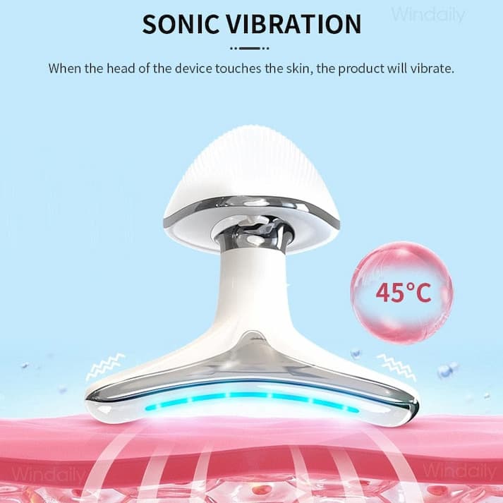 ContourVive EMS Gesichtsstraffungsgerät – Kieferlinie, LED-Therapie, Hautlifting, Anti-Aging, Mikrostrom