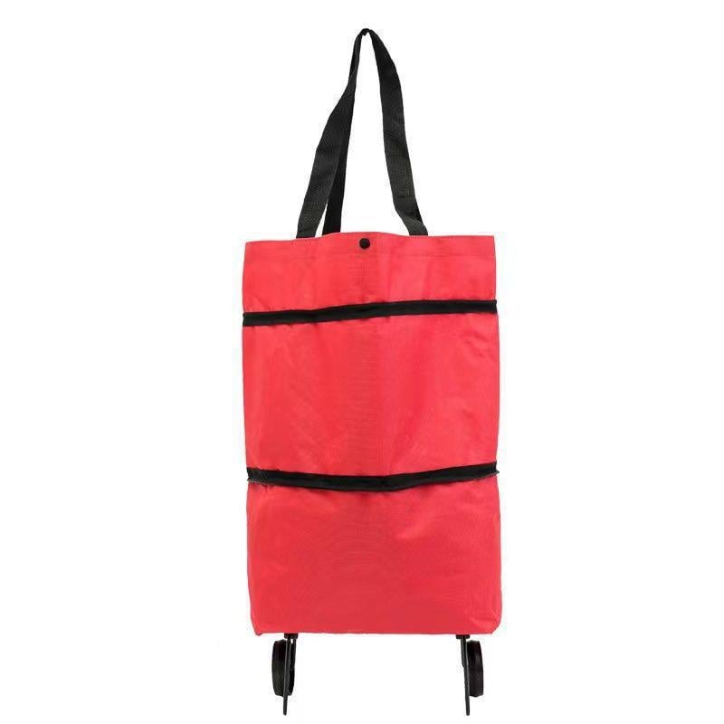 TravelBag™ - 2-in-1 Einkaufswagentasche / Faltbare grüne Tasche [50% Rabatt]