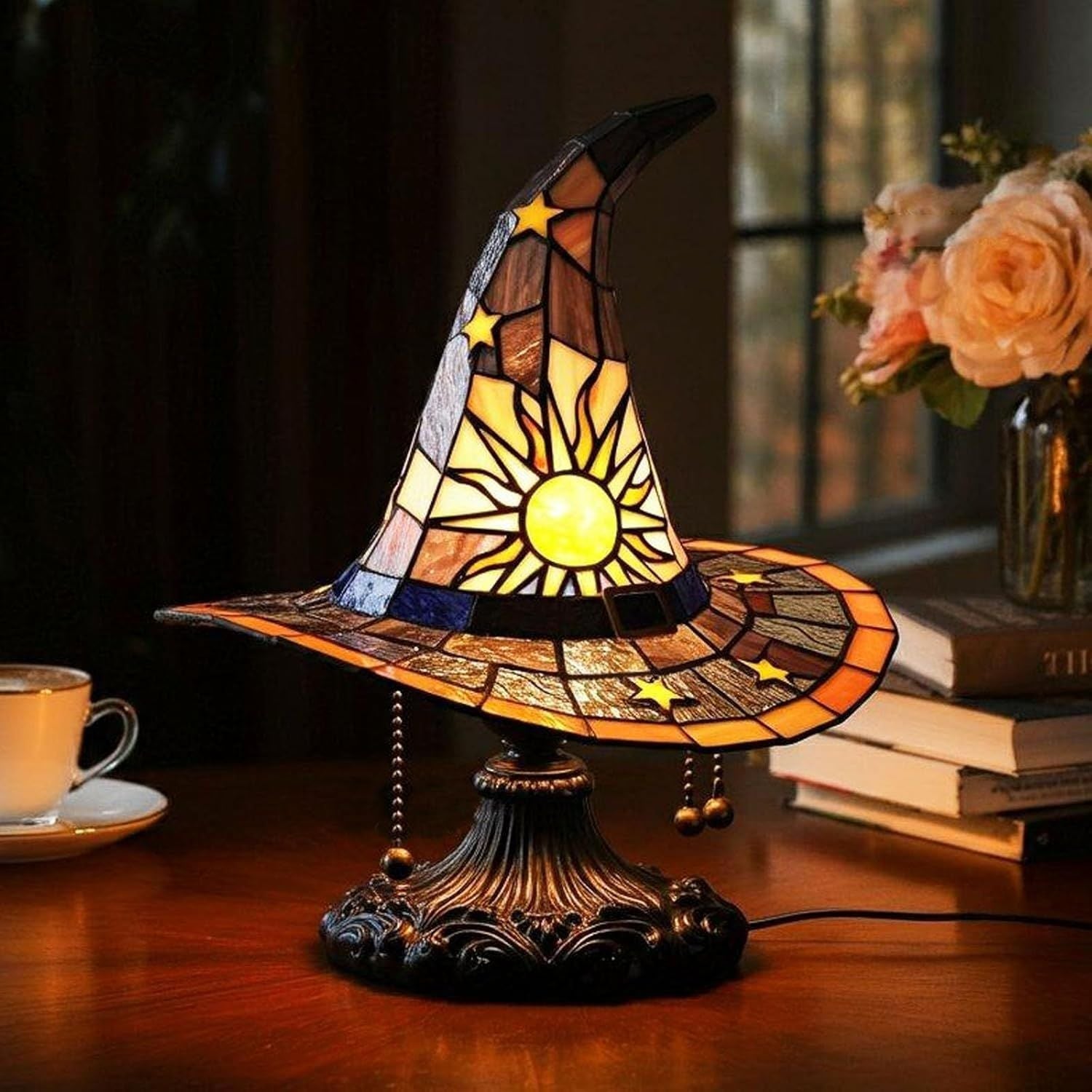 Bleiglas-Tischlampe — Zauberhaftes Licht für Wohlfühlmomente