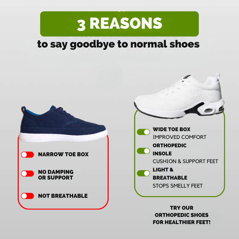 Frank™ – Ergonomische Schuhe für effektive Schmerz- und Druckentlastung [50% Rabatt]