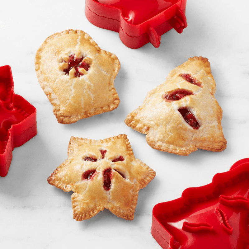 Set saisonaler Hand Pie Formen – Klappbare Kunststoffformen für einfaches Backen