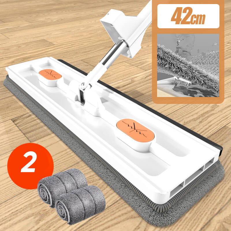 MopPro™ – Großer Flachmopp mit Auswringfunktion | 50% Rabatt