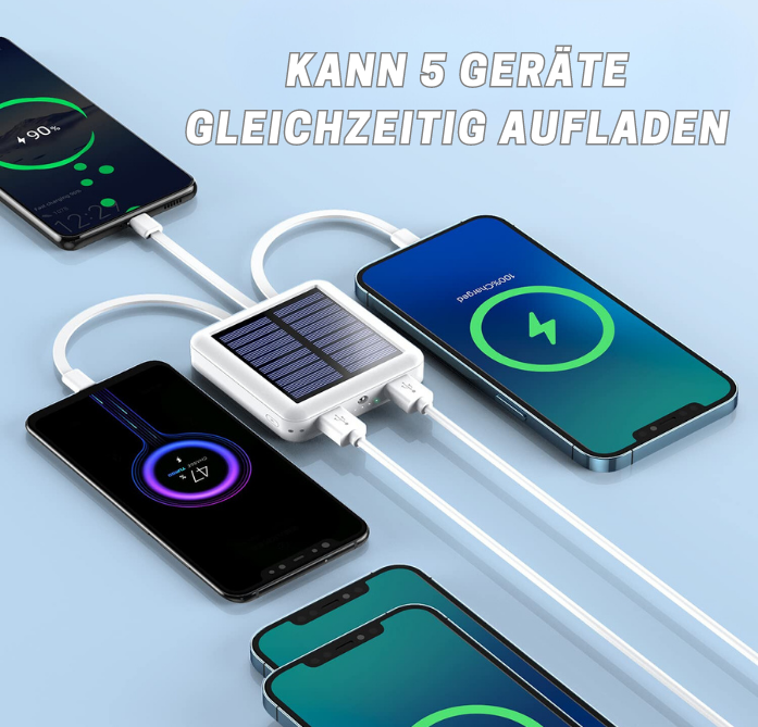 SunVault™ – Leistungsstarkes Solarstrom-Ladegerät für unterwegs [50 % Rabatt]