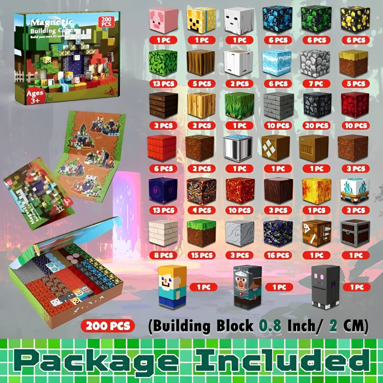 PixelBrix™ – (200-teiliges Set) zum Entfesseln Ihrer Kreativität [50 % Rabatt]