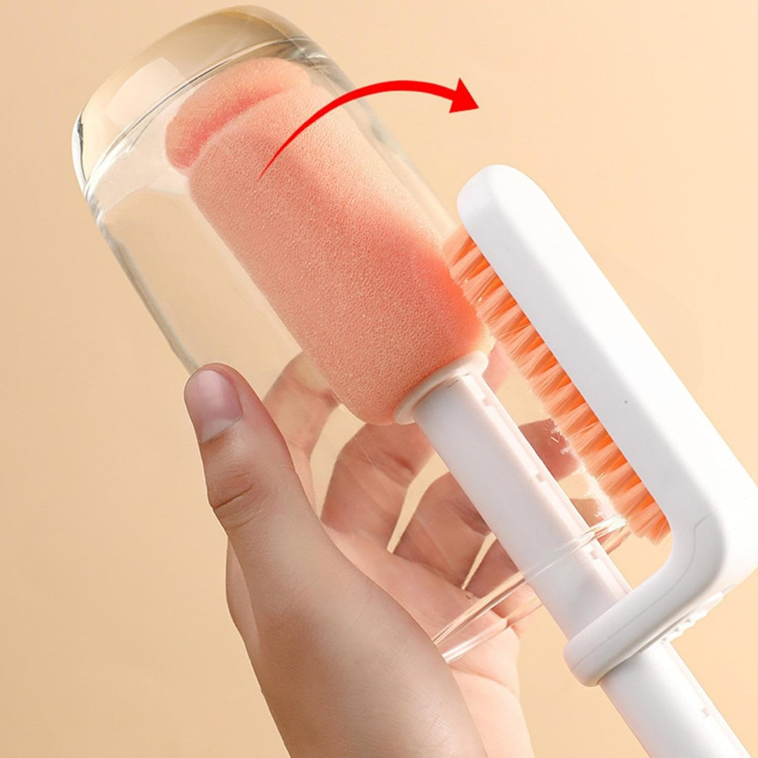 TwinClean™ – 3-in-1 Flaschenbürste für gründliche Reinigung [50 % Rabatt]