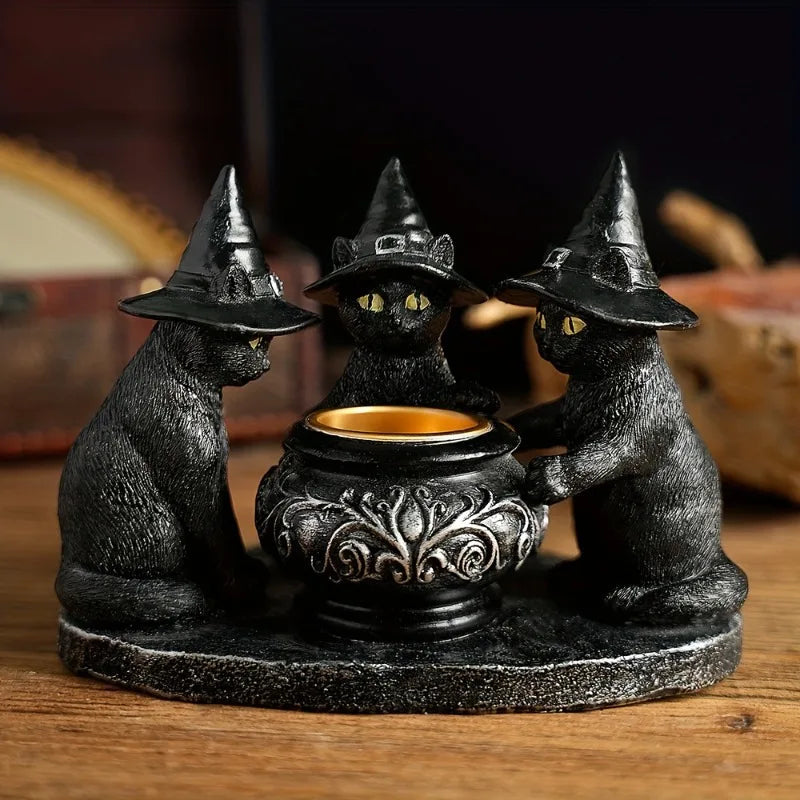 Kerzenhalter — geheimnisvolle Stimmung für Halloween