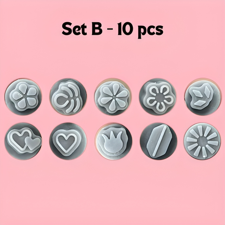 DesignPress™ – Schnelles Nagel-Design Stamping Set für kreative Nagelkunst [5 + 5 Gratis]