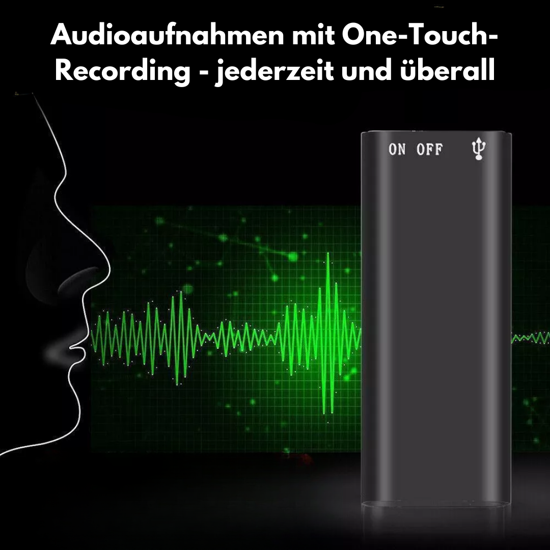 Stealth™ – Spionage-Sprachrekorder für diskrete Audioaufnahmen [50 % Rabatt]