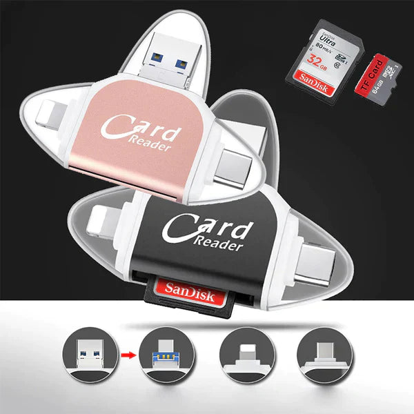 MultiPort™ – 4-in-1 Universal-Multiport SD/TF-Kartenleser | 50% Rabatt