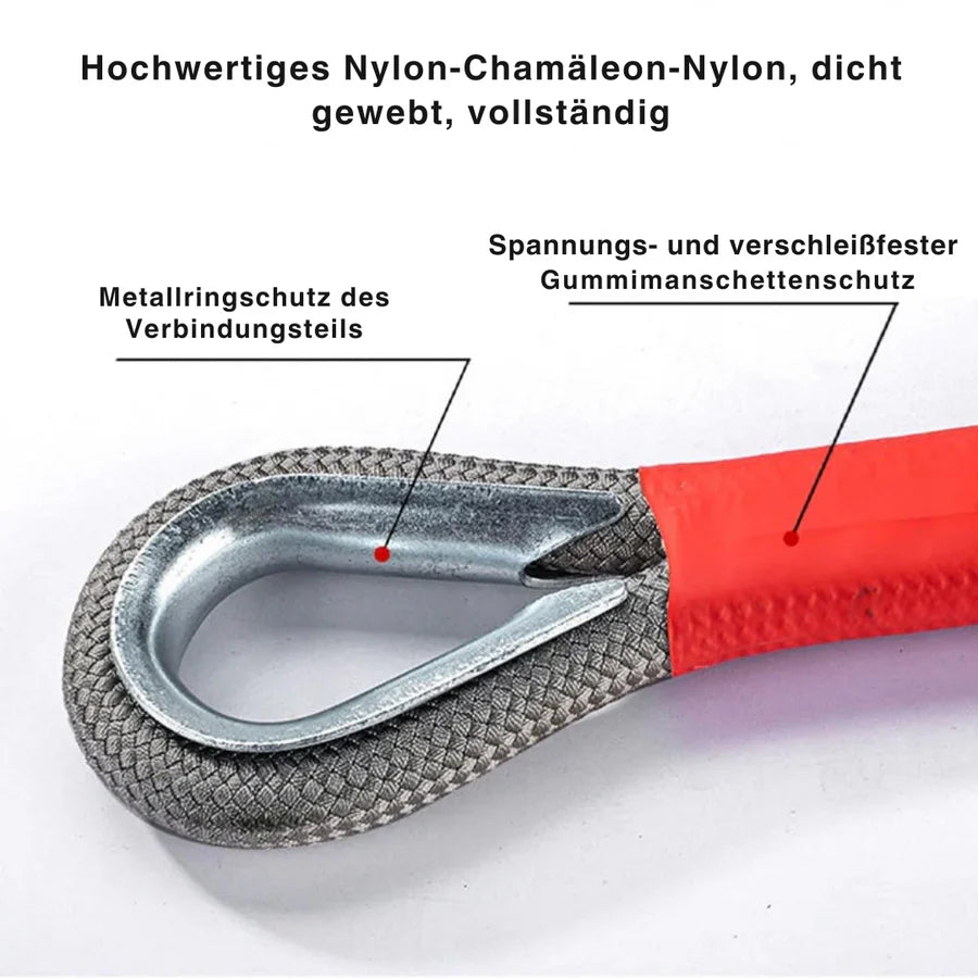 MaxRope™ – Hochbelastbares Nylon-Abschleppseil-Set | 50% Rabatt